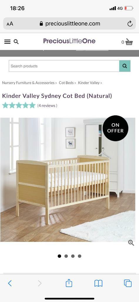 kinder valley sydney cot bed